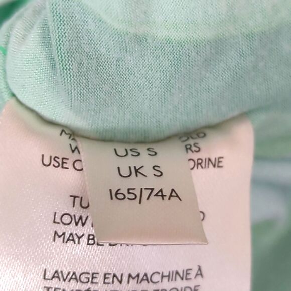 Free People Ruched Mini Skirt – Green Marble Print – Size Small - Picture 6 of 8